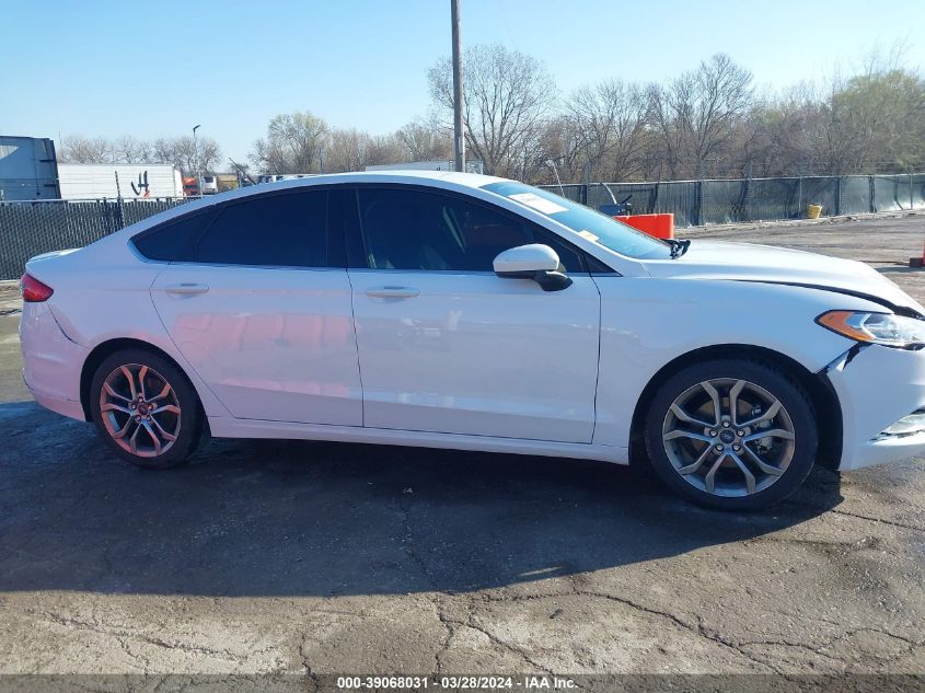 2017 Ford Fusion Se VIN: 3FA6P0HD9HR322148 Lot: 39068031