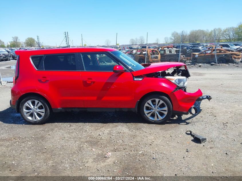 2015 Kia Soul + VIN: KNDJP3A54F7751422 Lot: 39068164