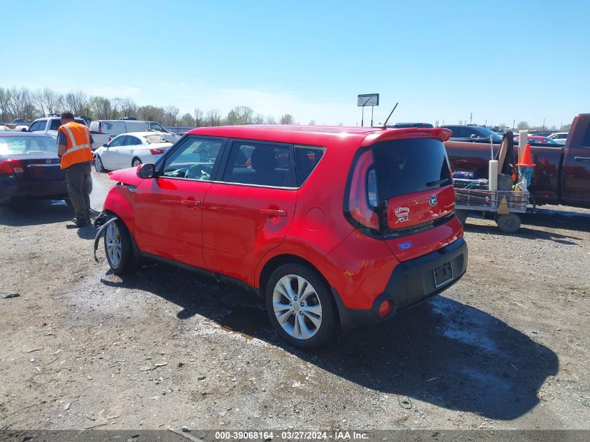 2015 Kia Soul + VIN: KNDJP3A54F7751422 Lot: 39068164