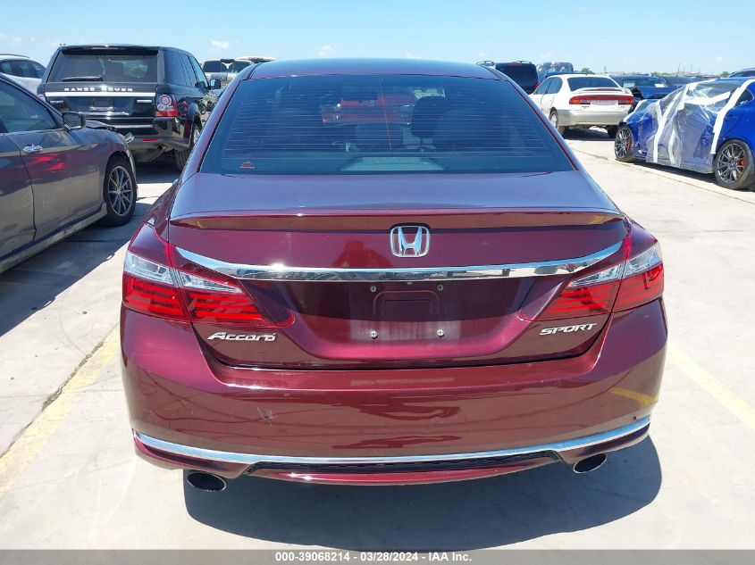 2017 Honda Accord Sport VIN: 1HGCR2F58HA107578 Lot: 39068214