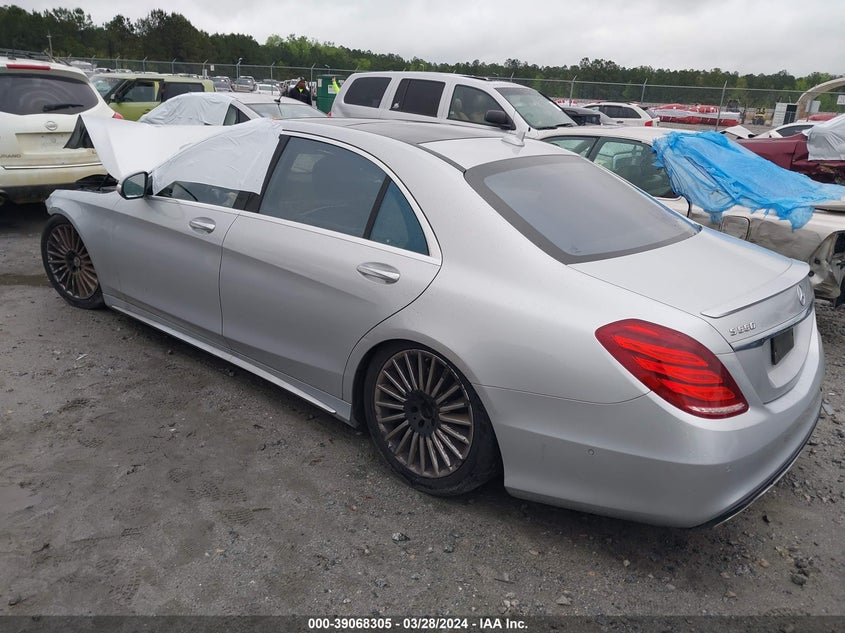 2015 Mercedes-Benz S 550 4Matic VIN: WDDUG8FB9FA200047 Lot: 39068305