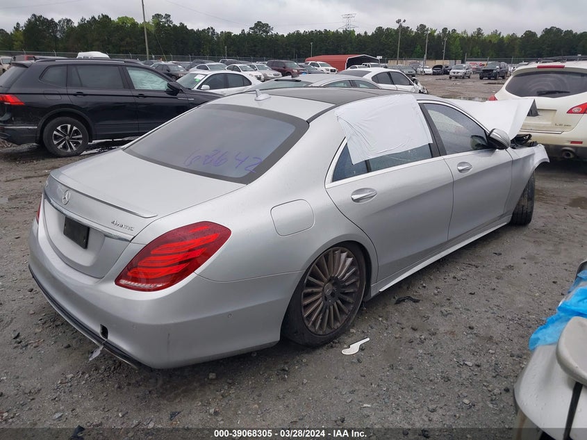 2015 Mercedes-Benz S 550 4Matic VIN: WDDUG8FB9FA200047 Lot: 39068305