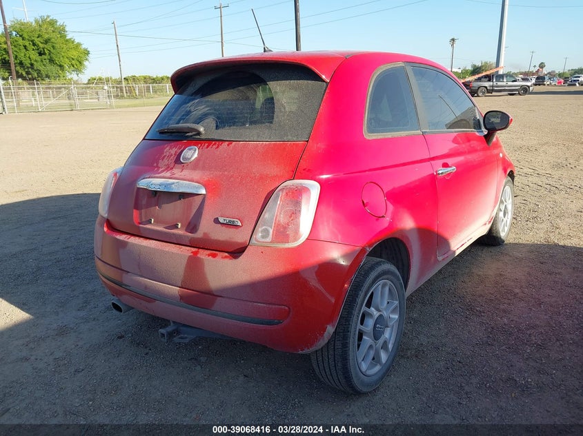 2013 Fiat 500 Pop VIN: 3C3CFFAR5DT554398 Lot: 39068416