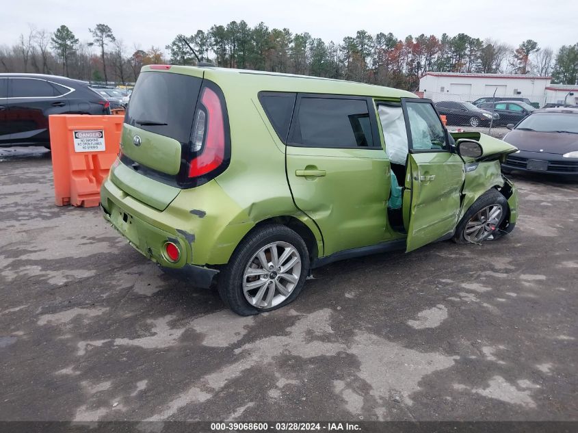 2017 Kia Soul + VIN: KNDJP3A52H7878253 Lot: 39068600