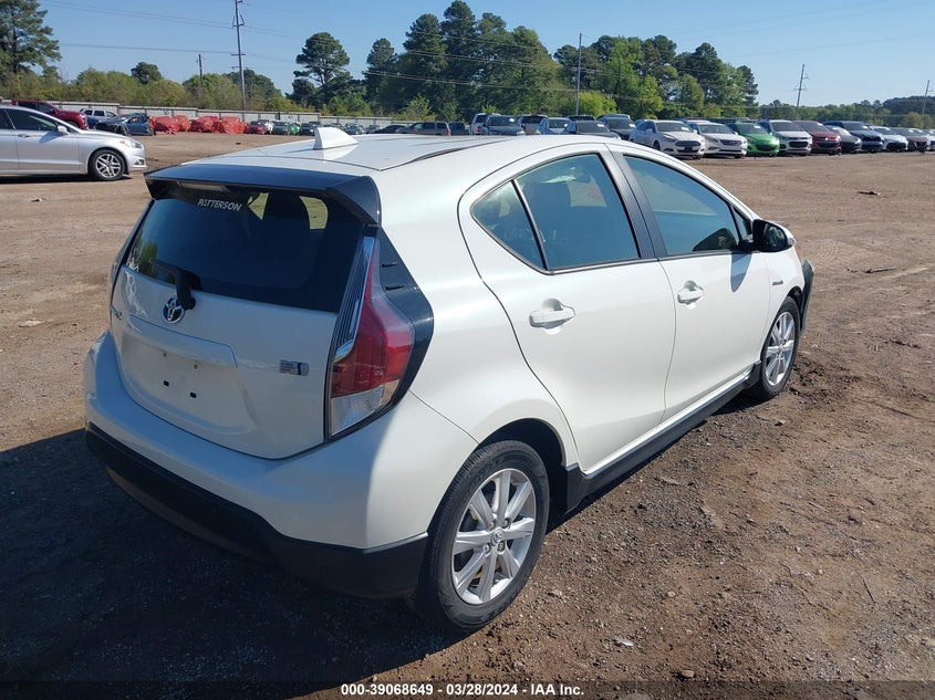 2017 Toyota Prius C Three VIN: JTDKDTB39H1596687 Lot: 39068649
