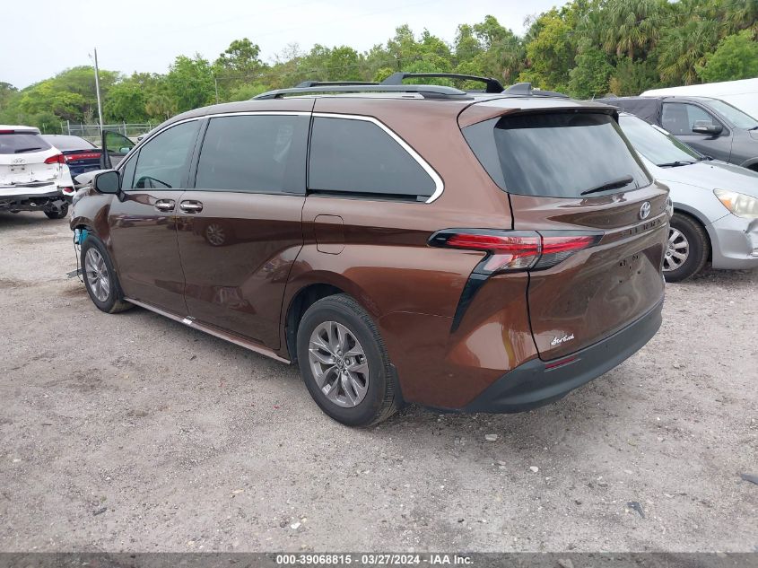 5TDYRKEC3NS114991 2022 Toyota Sienna Xle