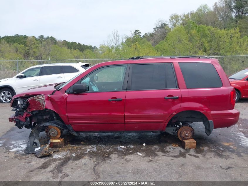 2004 Honda Pilot Ex-L VIN: 2HKYF18594H535103 Lot: 39068907