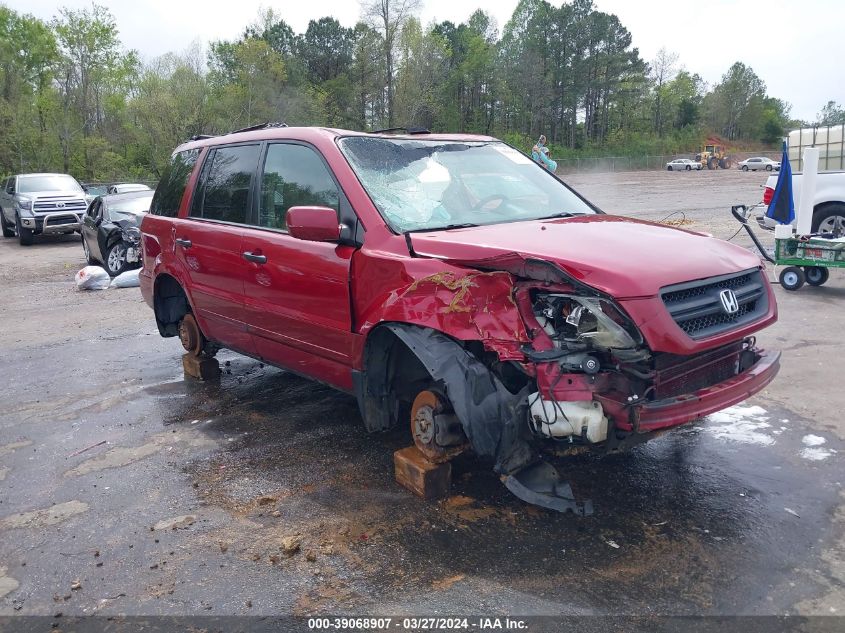 2004 Honda Pilot Ex-L VIN: 2HKYF18594H535103 Lot: 39068907