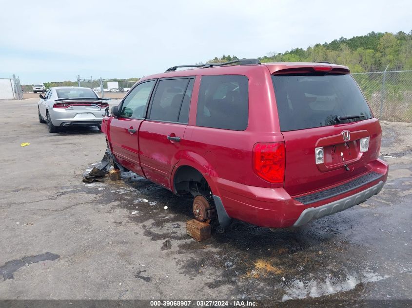 2004 Honda Pilot Ex-L VIN: 2HKYF18594H535103 Lot: 39068907