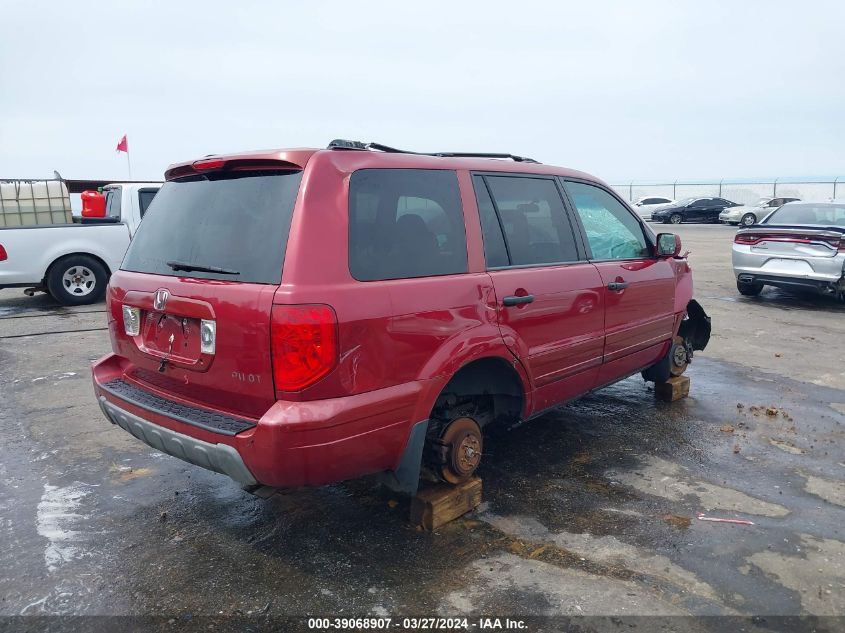 2004 Honda Pilot Ex-L VIN: 2HKYF18594H535103 Lot: 39068907