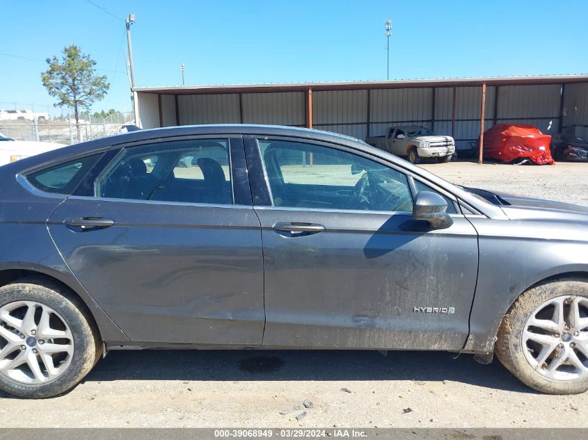 2019 Ford Fusion Hybrid Se VIN: 3FA6P0LU0KR256670 Lot: 39068949