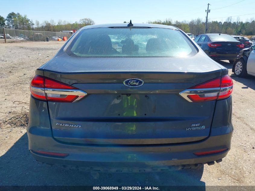 2019 Ford Fusion Hybrid Se VIN: 3FA6P0LU0KR256670 Lot: 39068949