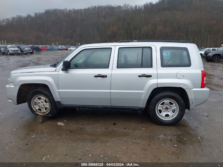 2009 Jeep Patriot Sport VIN: 1J4FT28B29D159380 Lot: 39069328