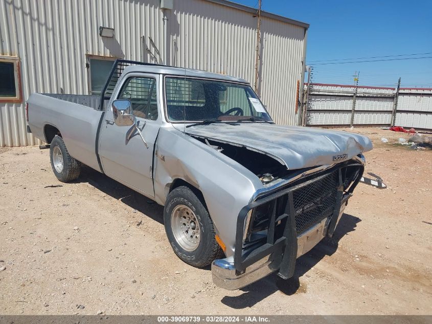 1987 Dodge D-Series D150 VIN: 1B7HD14T4HS331617 Lot: 39069739