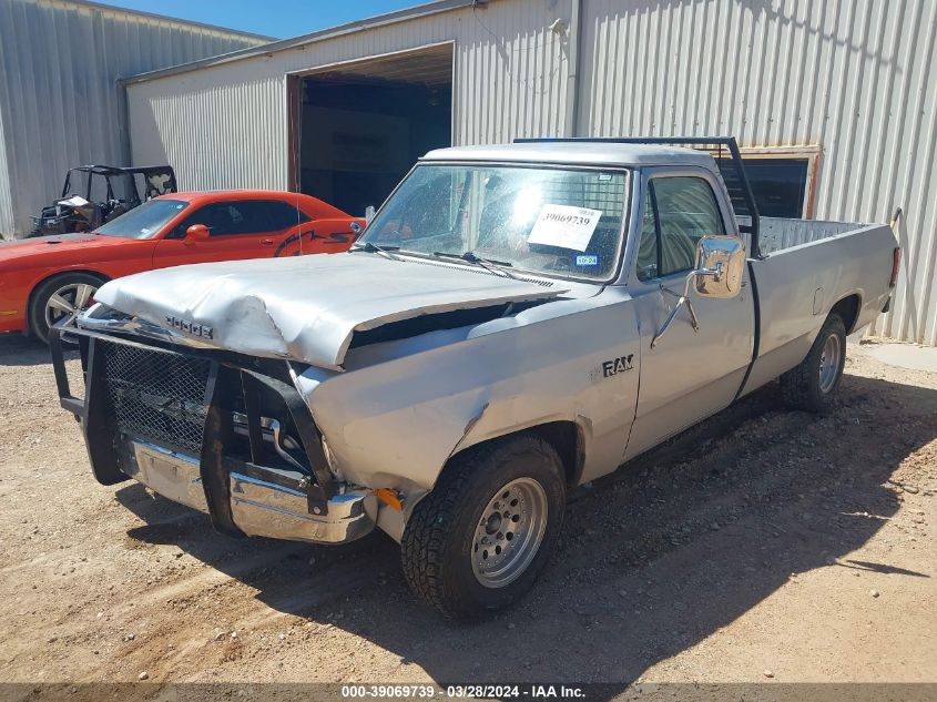 1987 Dodge D-Series D150 VIN: 1B7HD14T4HS331617 Lot: 39069739