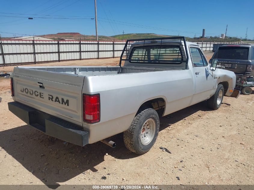 1987 Dodge D-Series D150 VIN: 1B7HD14T4HS331617 Lot: 39069739