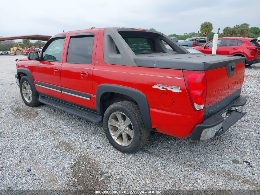 3GNEK12Z26G134019 | 2006 CHEVROLET AVALANCHE 1500