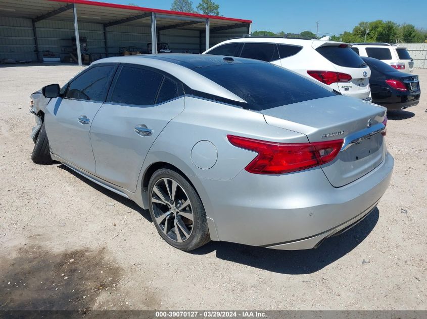 2018 Nissan Maxima 3.5 Platinum VIN: 1N4AA6APXJC370801 Lot: 39070127