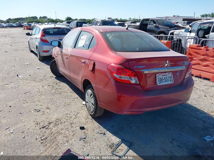 2018 Mitsubishi Mirage G4 Es VIN: ML32F3FJ8JHF04880 Lot: 39070216