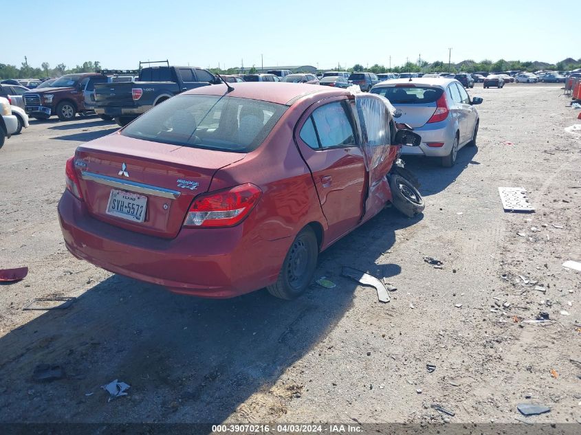 2018 Mitsubishi Mirage G4 Es VIN: ML32F3FJ8JHF04880 Lot: 39070216