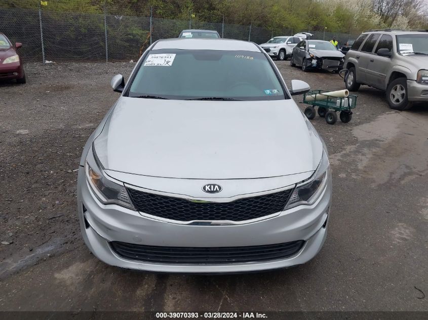 KNAGT4L32G5109153 | 2016 KIA OPTIMA