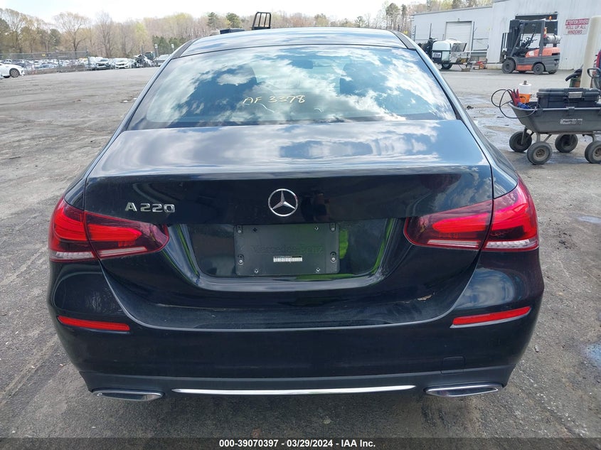 2022 MERCEDES-BENZ A 220 VIN: W1K3G4EB5NJ355926