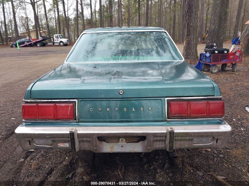 1979 Chrysler Lebaron VIN: FM41D9F161495 Lot: 39070431