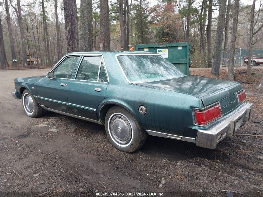 1979 Chrysler Lebaron VIN: FM41D9F161495 Lot: 39070431