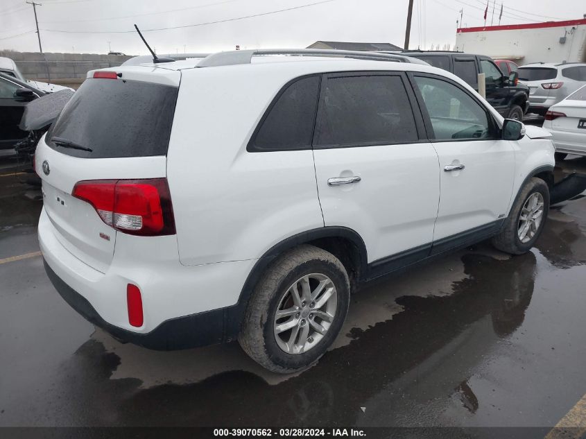 2015 Kia Sorento Lx V6 VIN: 5XYKTDA7XFG579844 Lot: 39070562