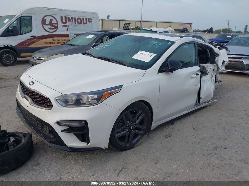 2021 Kia Forte Gt-Line VIN: 3KPF34AD7ME332301 Lot: 39070592