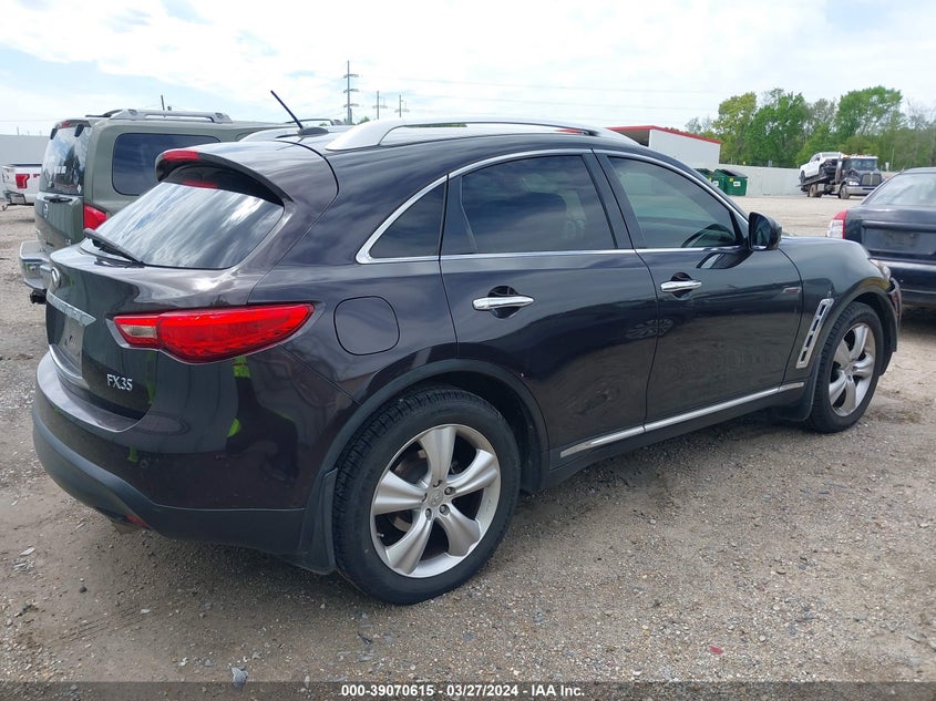 2011 Infiniti Fx35 VIN: JN8AS1MU3BM710754 Lot: 39070615