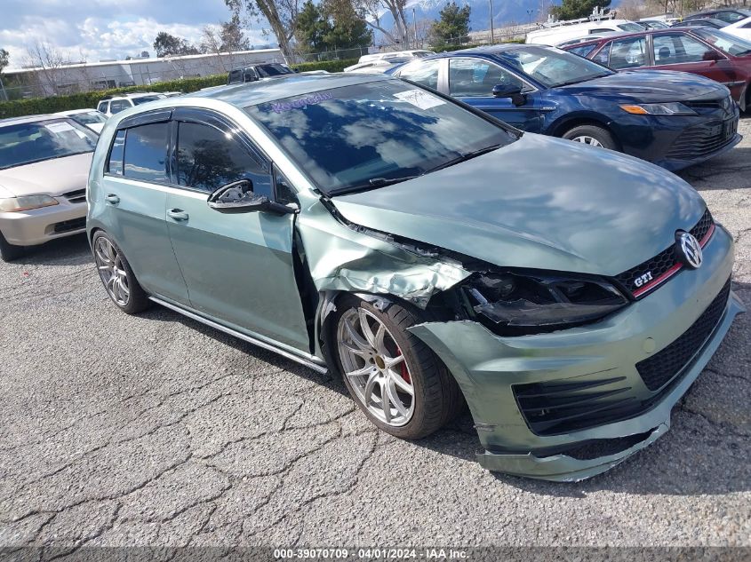 2016 VOLKSWAGEN GOLF GTI S 4-DOOR - 3VW4T7AU9GM024515
