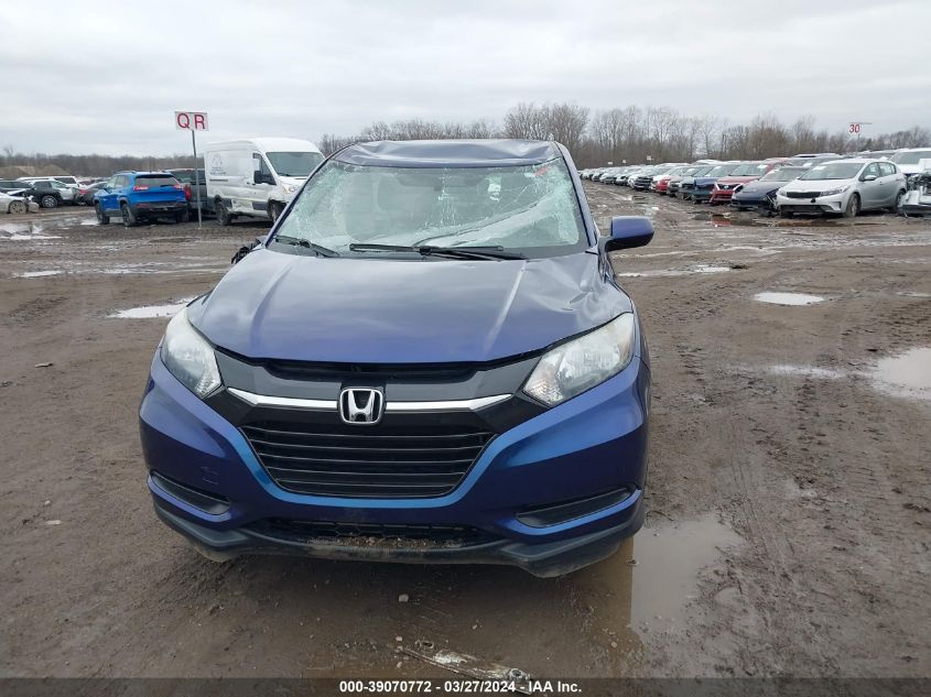 2016 Honda Hr-V Lx VIN: 3CZRU6H37GM761784 Lot: 39070772