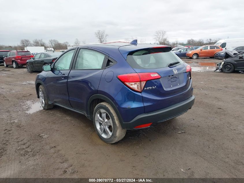 2016 Honda Hr-V Lx VIN: 3CZRU6H37GM761784 Lot: 39070772