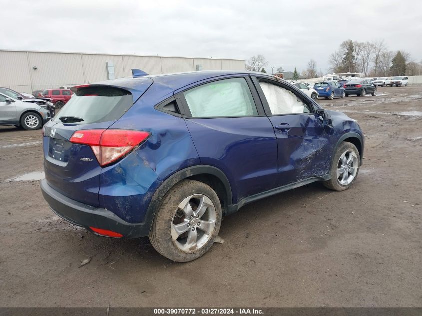 2016 Honda Hr-V Lx VIN: 3CZRU6H37GM761784 Lot: 39070772