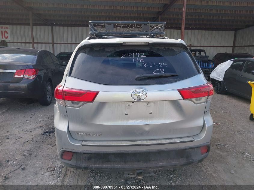 2018 Toyota Highlander Le VIN: 5TDBZRFH5JS857459 Lot: 39070951