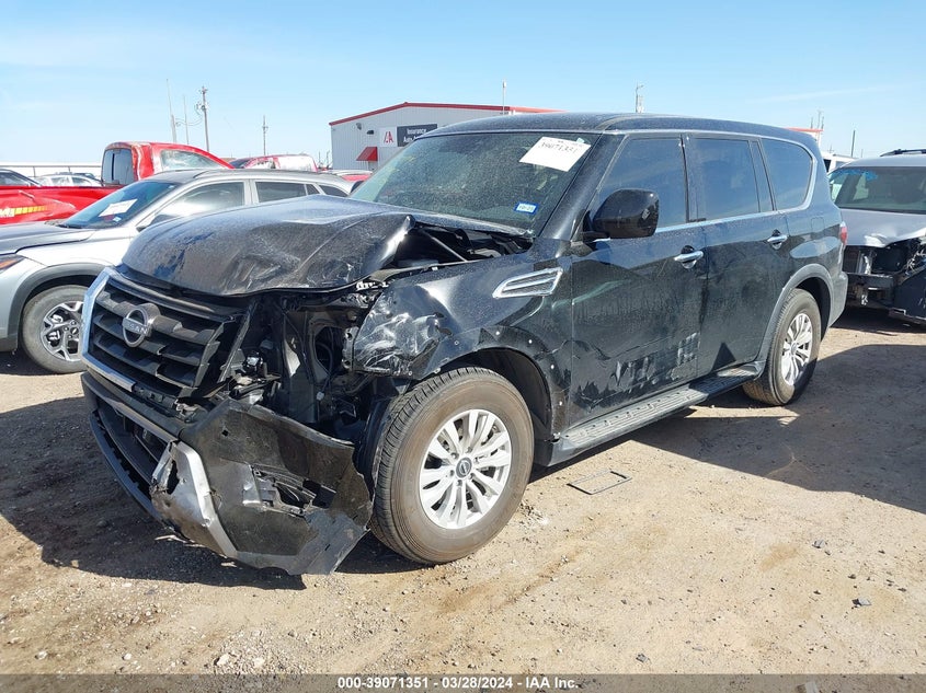 2023 Nissan Armada S 4Wd VIN: JN8AY2ED9P9693682 Lot: 39071351