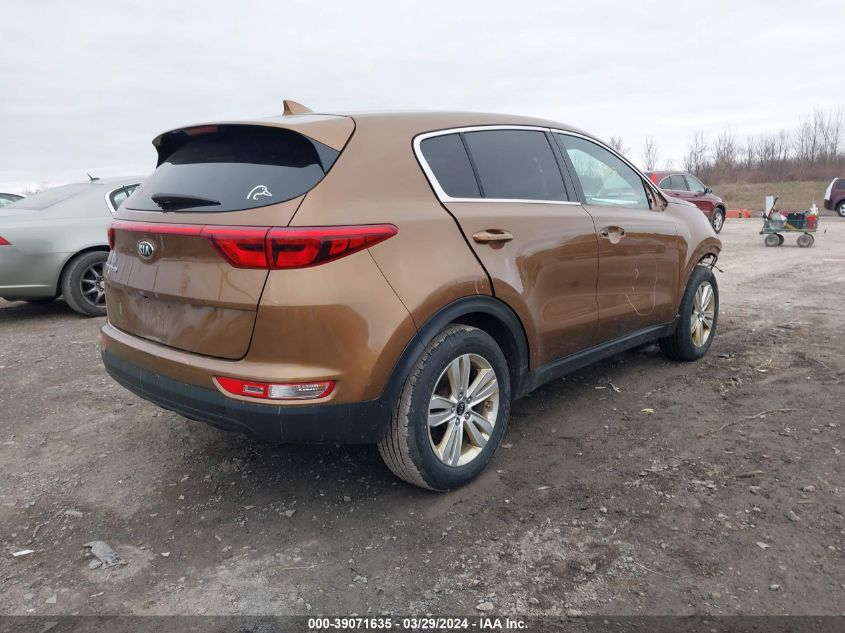 2017 Kia Sportage Lx VIN: KNDPM3AC6H7209422 Lot: 39071635