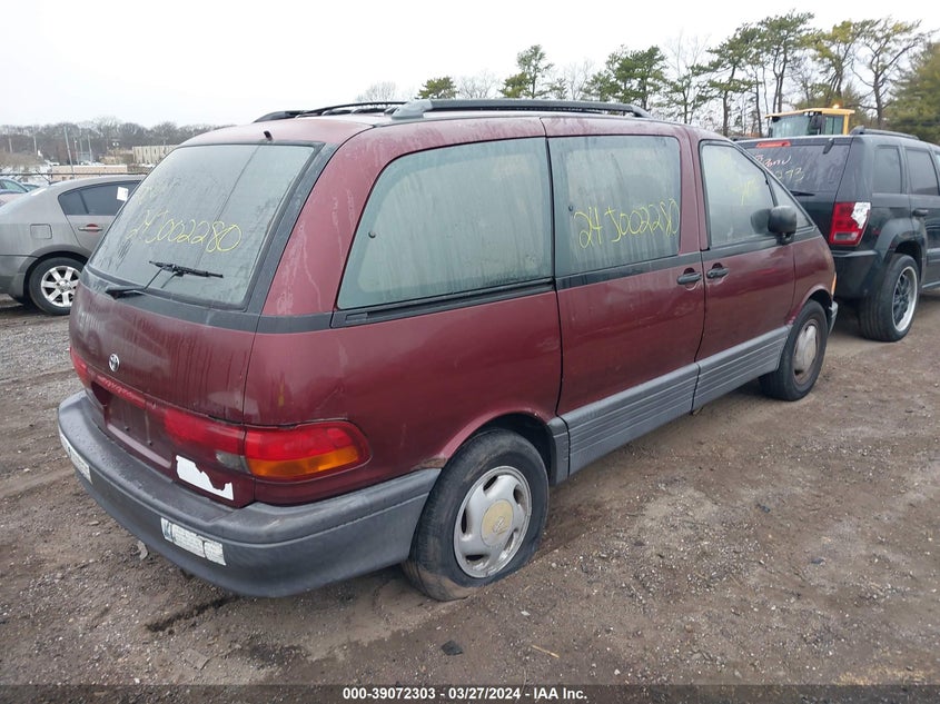 1993 Toyota Previa Le VIN: JT3AC12R9P1104637 Lot: 39072303