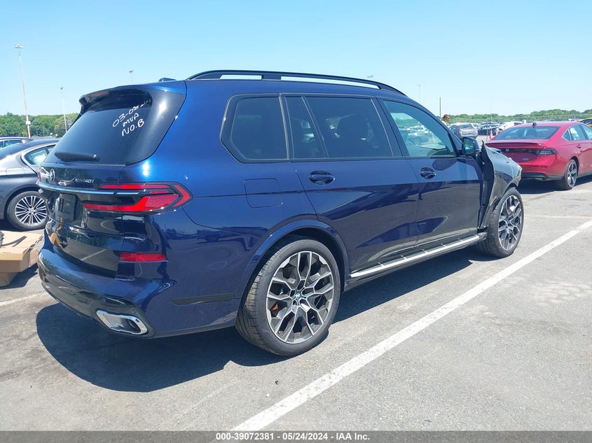 2023 BMW X7 xDrive40I VIN: 5UX23EM07P9P75231 Lot: 39072381