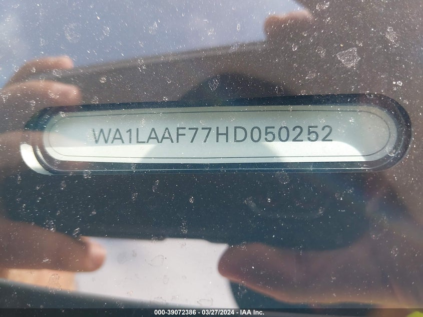 2017 AUDI Q7 PREMIUM PLUS - WA1LAAF77HD050252