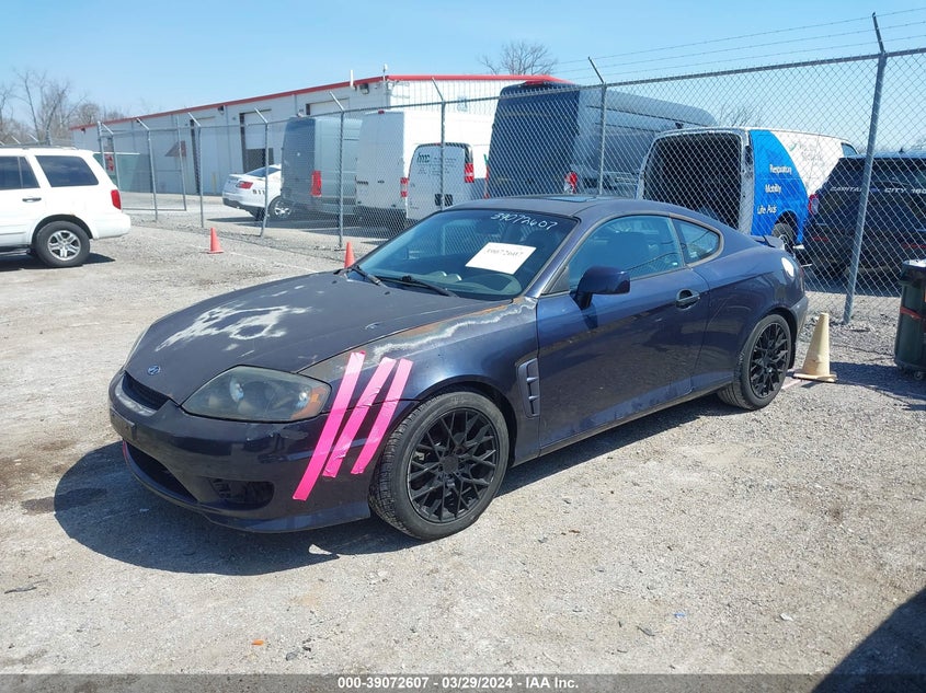 2005 Hyundai Tiburon Gt/Se VIN: KMHHN65F55U154865 Lot: 39072607