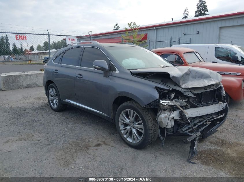 2013 Lexus Rx 450H VIN: JTJBC1BA3D2060826 Lot: 39073138