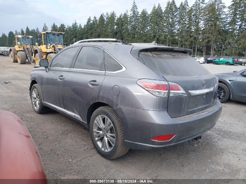 2013 Lexus Rx 450H VIN: JTJBC1BA3D2060826 Lot: 39073138