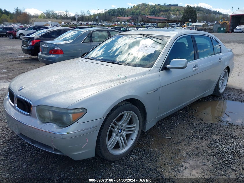 2003 BMW 760Li VIN: WBAGN83443DK10026 Lot: 39073166