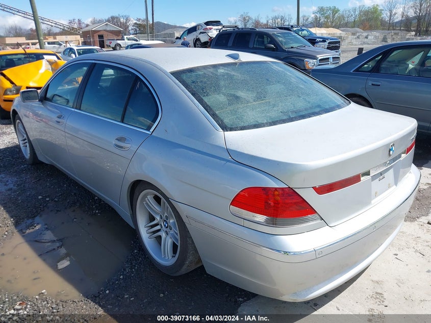 2003 BMW 760Li VIN: WBAGN83443DK10026 Lot: 39073166