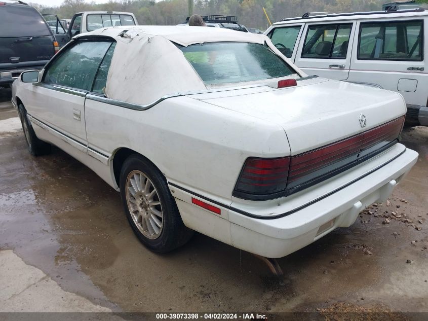 1991 Chrysler Lebaron VIN: 1C3XJ4537MG127304 Lot: 39073398