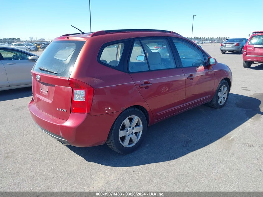 2007 Kia Rondo Lx V6 VIN: KNAFG526677054213 Lot: 39073483