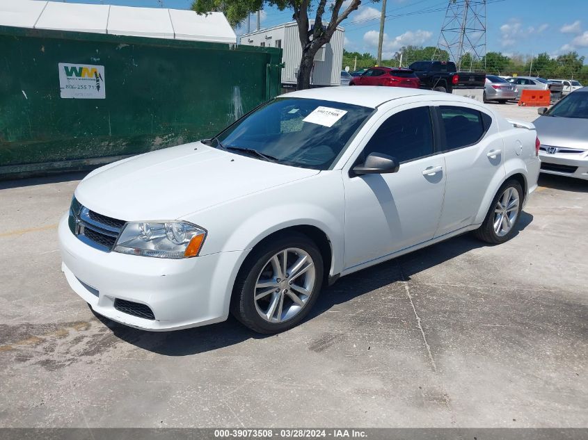 1C3CDZAG1CN255852 | 2012 DODGE AVENGER