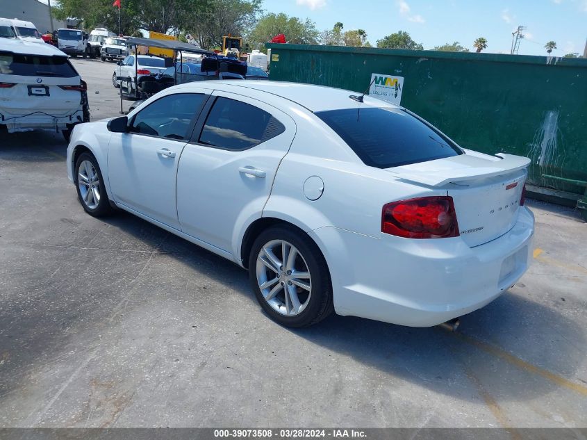 1C3CDZAG1CN255852 | 2012 DODGE AVENGER